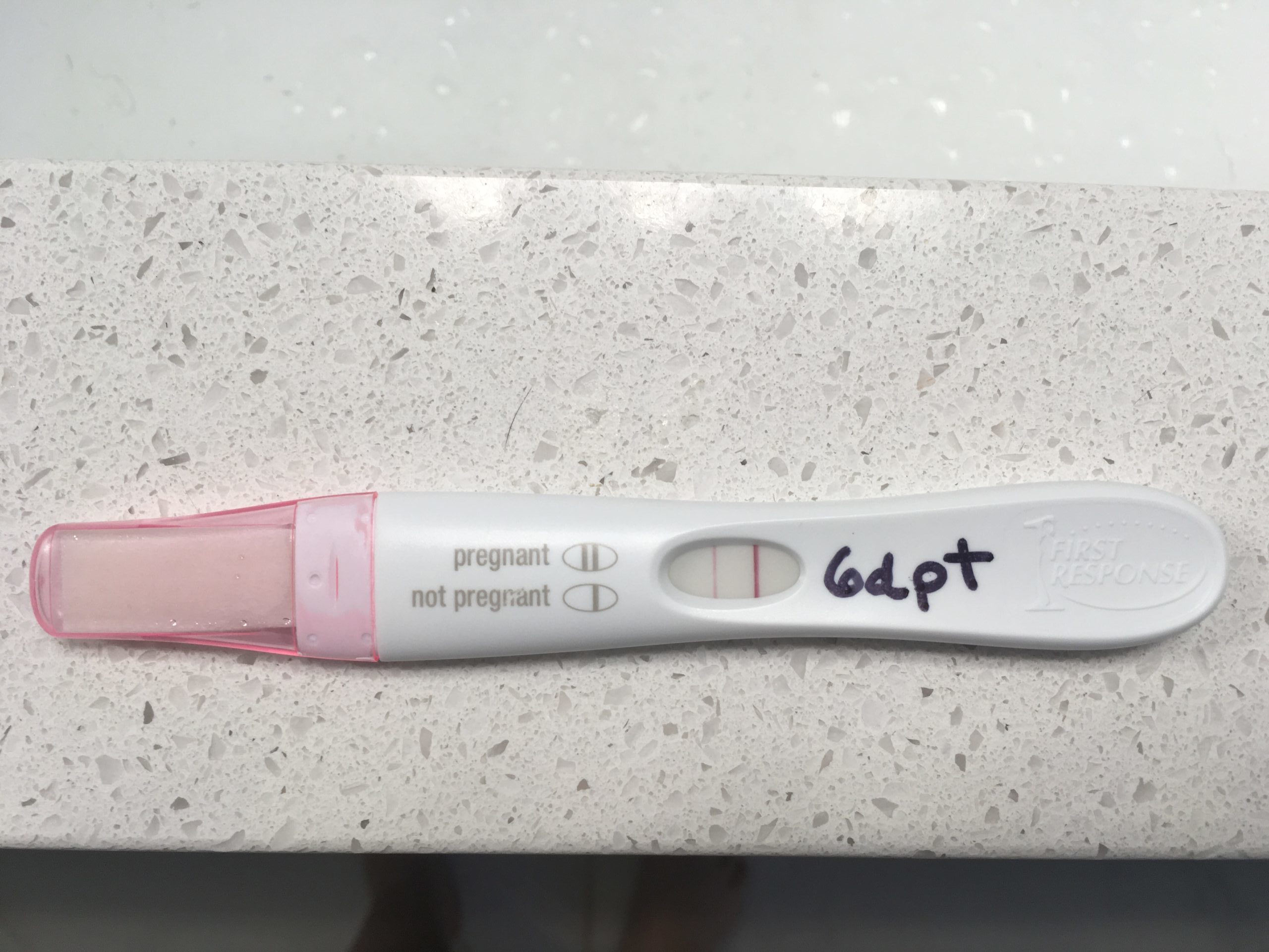 Positive pregnancy test through IVF